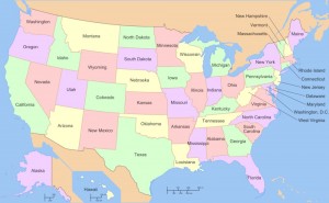 Create meme: USA map