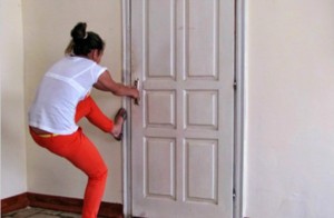 Create meme: knocking on the door, closed door, the door