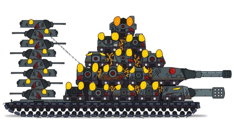 Create meme: kv 54 gerand tank, cartoons about kv 54 tanks, kv 54 tank on the side