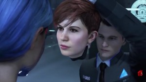 Create meme: connor, connor and chloe, detroit ending with Hank