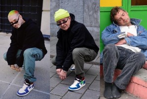 Create meme: grandpa, sneakers