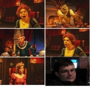 Create meme: Shrek Fiona Harold, Fiona Shrek, meme Shrek Fiona