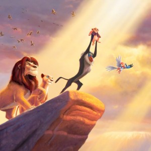 Create meme: walt disney, disney pixar, lion king Simba on the rock