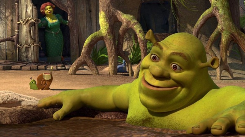 Create meme: Shrek Shrek, Shrek cake, Shrek in the swamp