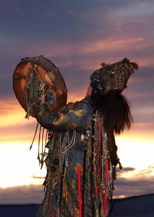Create meme: Aleut shamanism, shaman , dark shaman altai