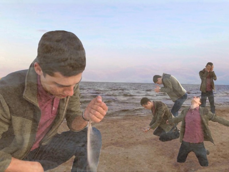 Создать мем: мужчина, мем песок, рыбалка