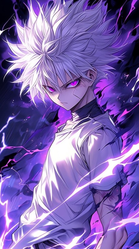 Create meme: anime killua, killua zoldik, hunter killua