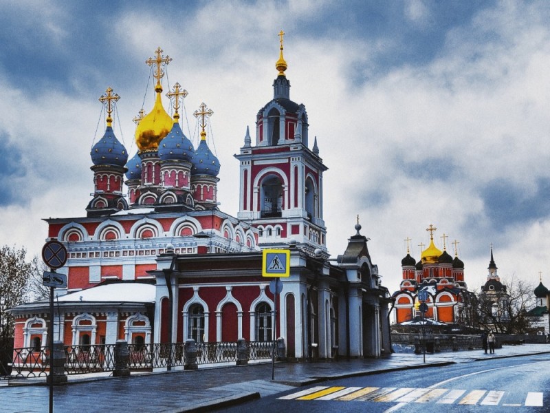 Create meme: Church of St. George the Victorious on the Pskov hill, Moscow , temples on varvarka street