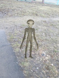 Create meme: Aliens, alien area 51 meme, the molebka alien statue
