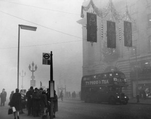 Create meme: London smog, London old, old London 1947