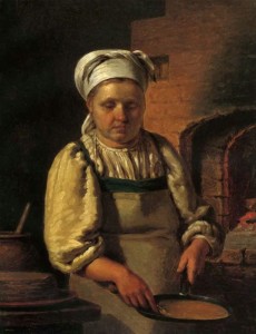 Создать мем: а г венецианов крестьянка с васильками, венецианов портрет крестьянки с косой, женщина кухарка