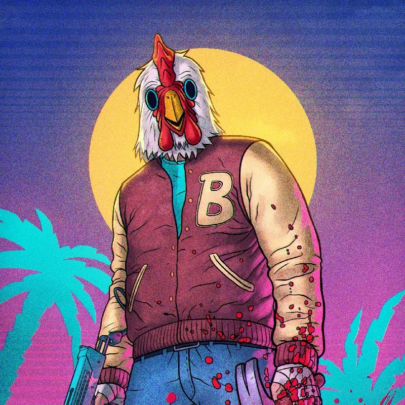 Создать мем: ричард хотлайн майами, ричард hotline miami, хотлайн майами