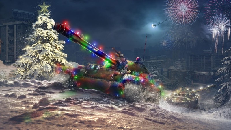 Create meme: world of tanks, world of tanks blitz , Tank new year