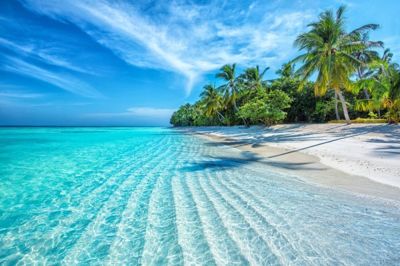 Create meme: the beach in the Maldives, the Maldives , beautiful beach 