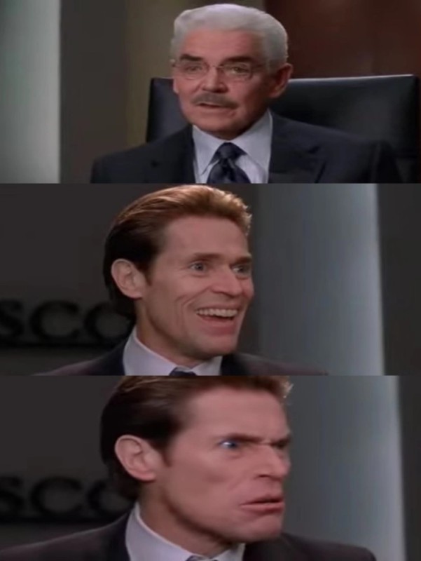 Create meme: norman osborn Spider-man 2002, norman osborn 2002, a frame from the movie