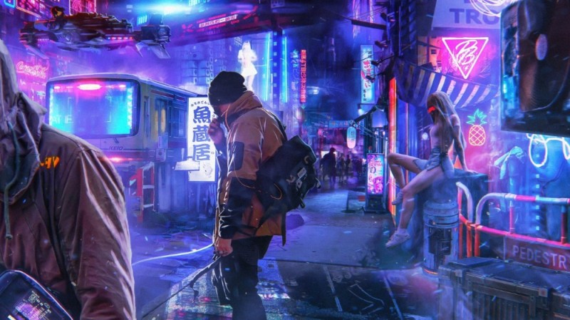 Create meme: cyberpunk city, cyberpunk style, cyberpunk neon