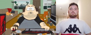 Create meme: South Park fat gamer, South Park