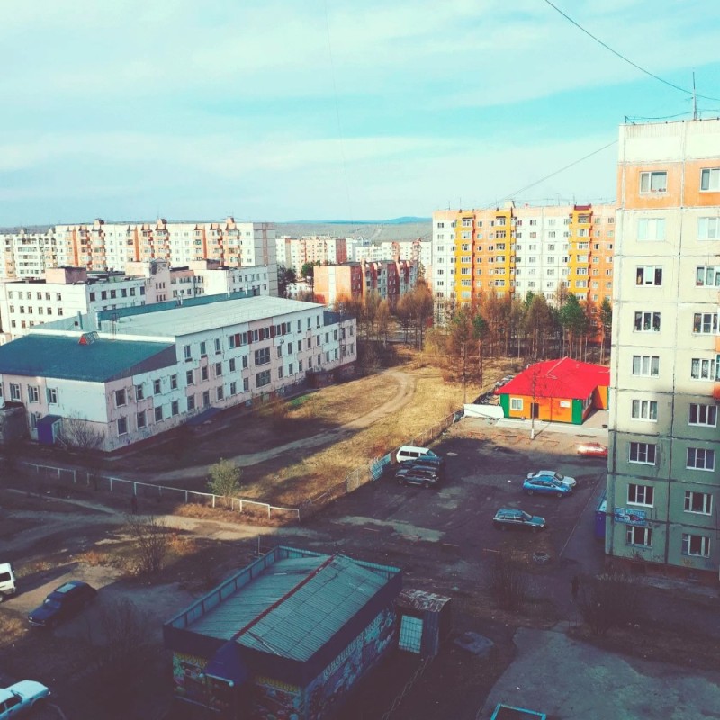 Create meme: the city of Usinsk, Usinsk, Rainbow city