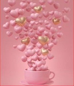 Create meme: hearts background, romantic background, background pink