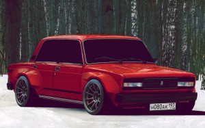 Создать мем: ваз 2105 расширение, lada 2107 tuning красная, тюнингованная ваз 2105