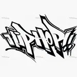 Создать мем: хип хоп граффити, надписи в стиле хип хоп, граффити