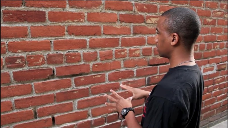 Create meme: the negro explains to the wall, talking to the wall, the conversation with the wall 