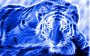 Create meme: leopard abstraction, blue lion, fractal