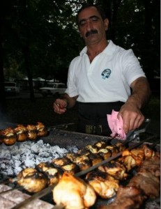 Create meme: street food Turkish cuisine, Armenian chef