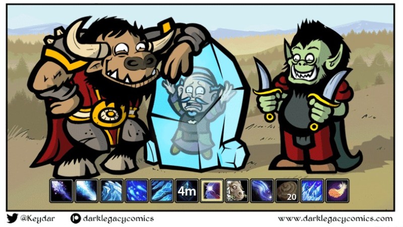 Create meme: Orc The Wizard comic, worgen comics, world of warcraft comics jokes