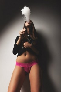 Create meme: aesthetics of the female body, electronic cigarettes, sexy vape