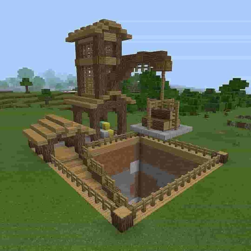 Create meme: minecraft house building, minecraft , screenshot 