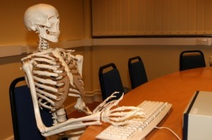 Create meme: skeleton, waiting skeleton, skeleton at the computer