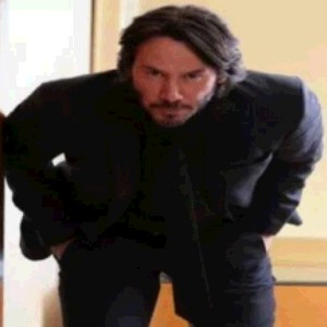 Create meme: keanu reeves john wick, keanu Reeves face, romantic philosopher Charles Keanu Reeves