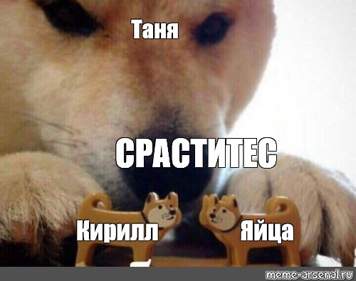 Сomics meme: "Таня СРАСТИТЕС Яйца Кирилл" .
