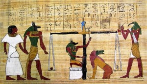 Создать мем: египетские фрески суд осириса, древний египет маат весы, религия древнего египта