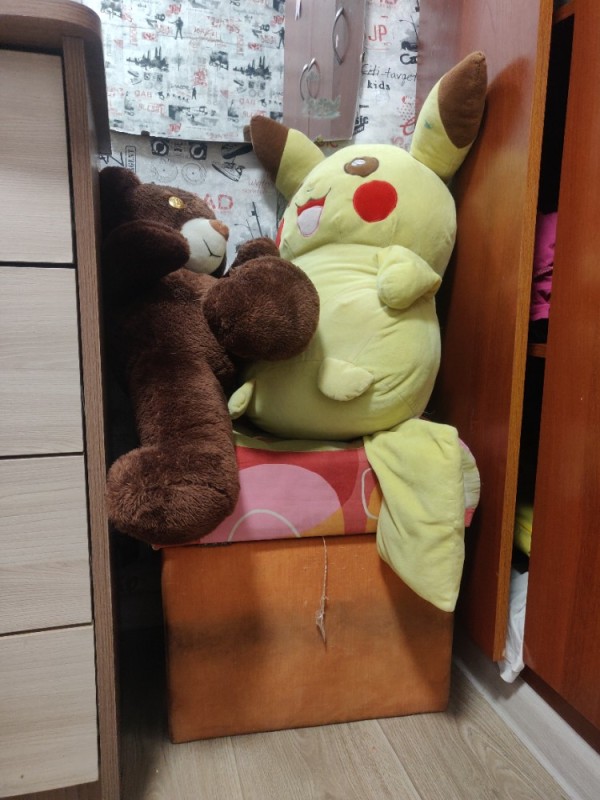 Create meme: stuffed toy big pikachu 90 cm, plush toy , toys 
