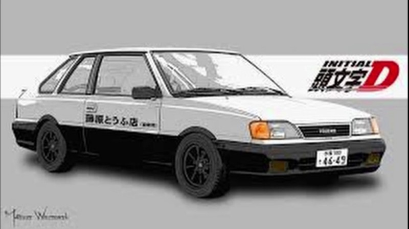 Создать мем: toyota ae86 trueno винил, initial d ae 86, toyota ae 86 trueno