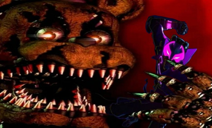 Создать мем: five nights at freddy's, 5 ночей с фредди, скримеры фнаф 4