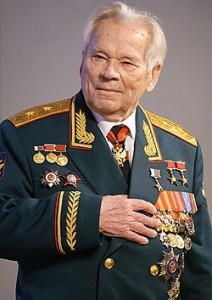 Create meme: kalashnikov, twice heroes of socialist labor, Mikhail Timofeevich Kalashnikov