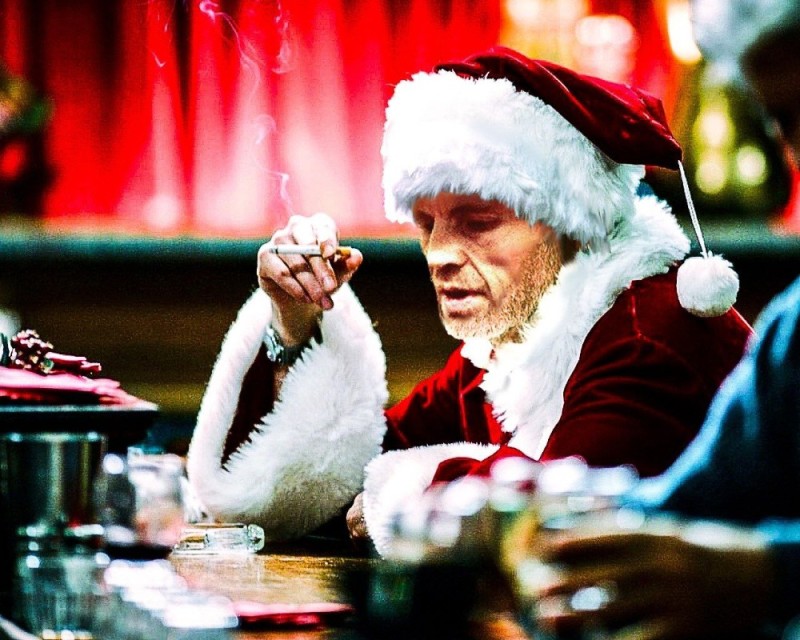 Create meme: Billy Bob Thornton bad Santa, secret Santa, santa claus