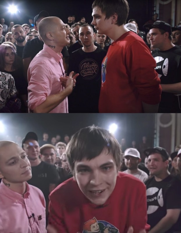 Create meme: glory of the CPSU battle, rapper oxxxymiron , glory of the CPSU