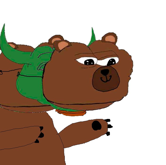 Create meme: Bobo the bear, Bobo the bear, pepe bully