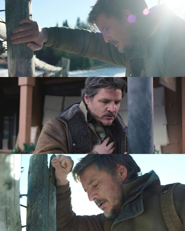 Create meme: the last of us TV series, Pedro Pascal last of the ac, a frame from the movie
