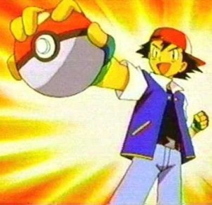 Create meme: ash Ketchum and his pokemon, the meme about pokemon .... I dare you, ash throws pokebol