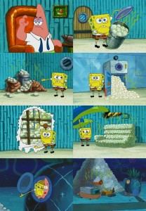 Создать мем: spongebob diaper meme, спанч боб мемы шаблоны, эволюция губки боба