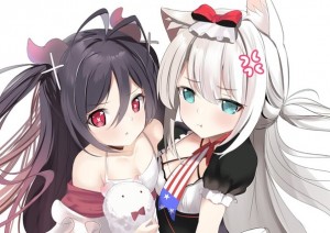 Создать мем: i-168 azur lane, azur lane hammann неко, azur lane неко