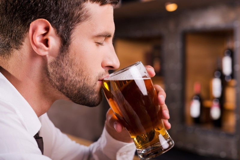 Create meme: a man drinks beer, drink beer , man with glass of beer