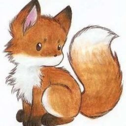 Создать мем: милые рисунки лис, милая лисичка рисунок, рисунок лисы для детей
