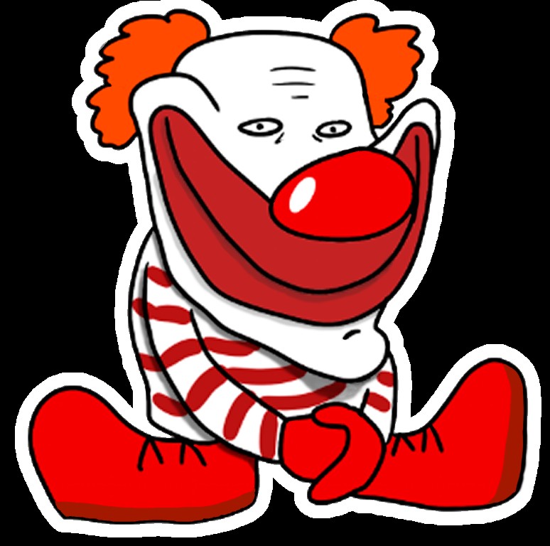 Create meme: clown , clown sticker, clown without background