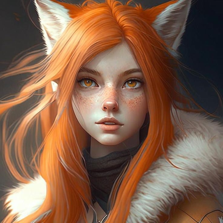 Create meme: Fox , the fox girl, anime